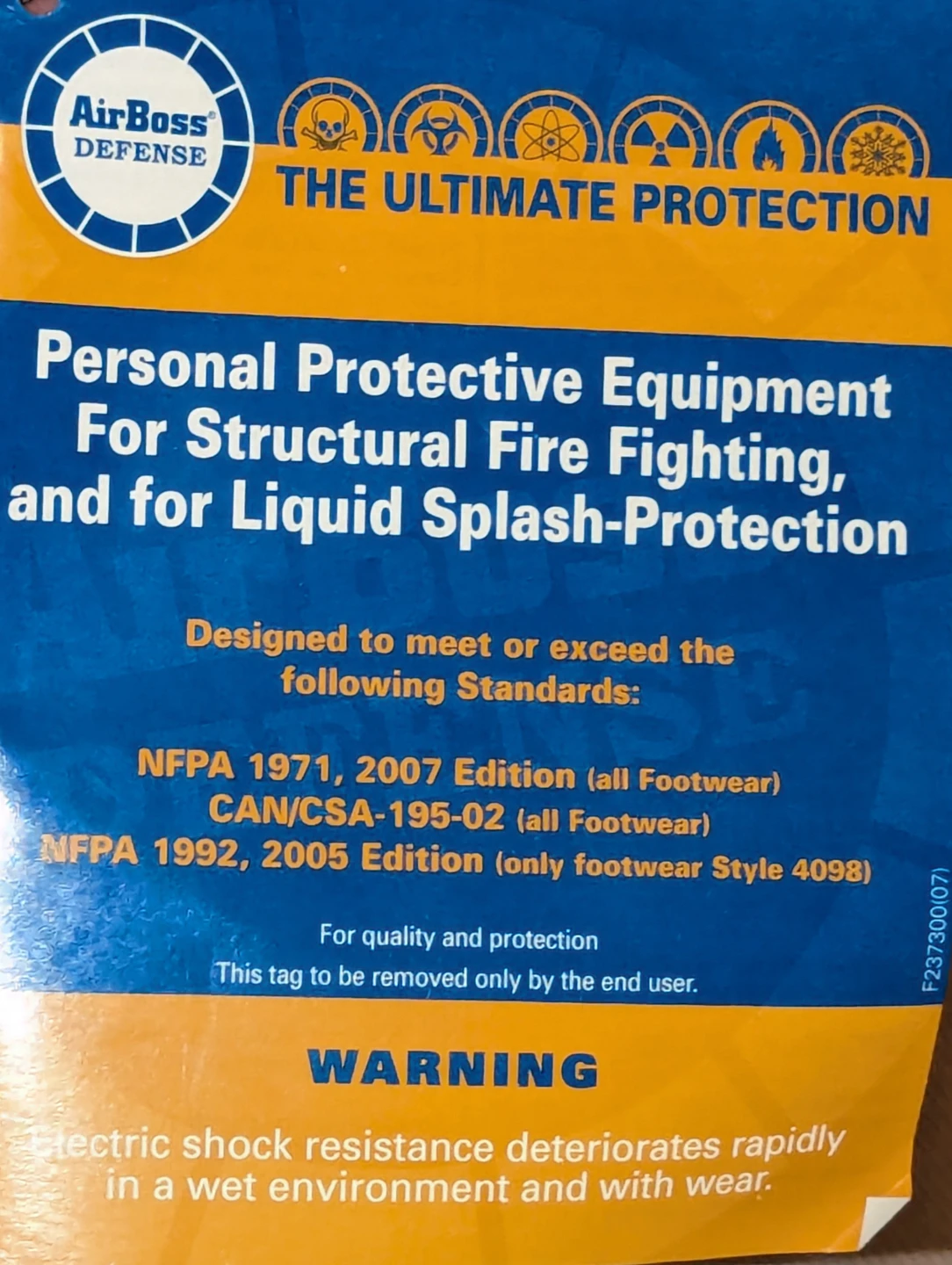 🔥 OBO: AirBoss Defense Structural Firefighting Boots – BRAND NEW - photo 3