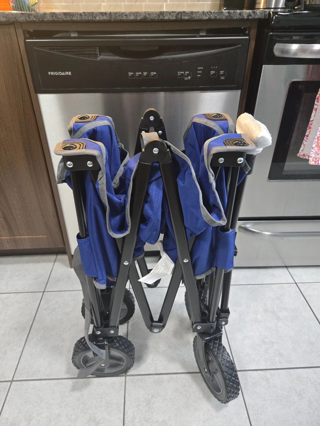 Uline Blue Folding Utility Cart Wagon - photo 2