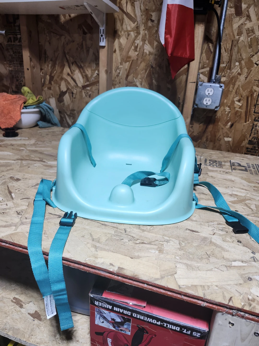 Ingenuity My Spot Easy-Clean Baby Booster Seat 3-point harness