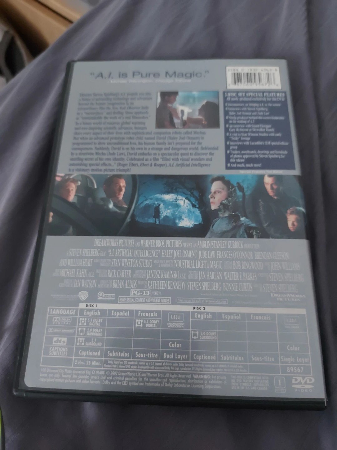 A.I. Artificial Intelligence Two-Disc Special Edition DVD - photo 4