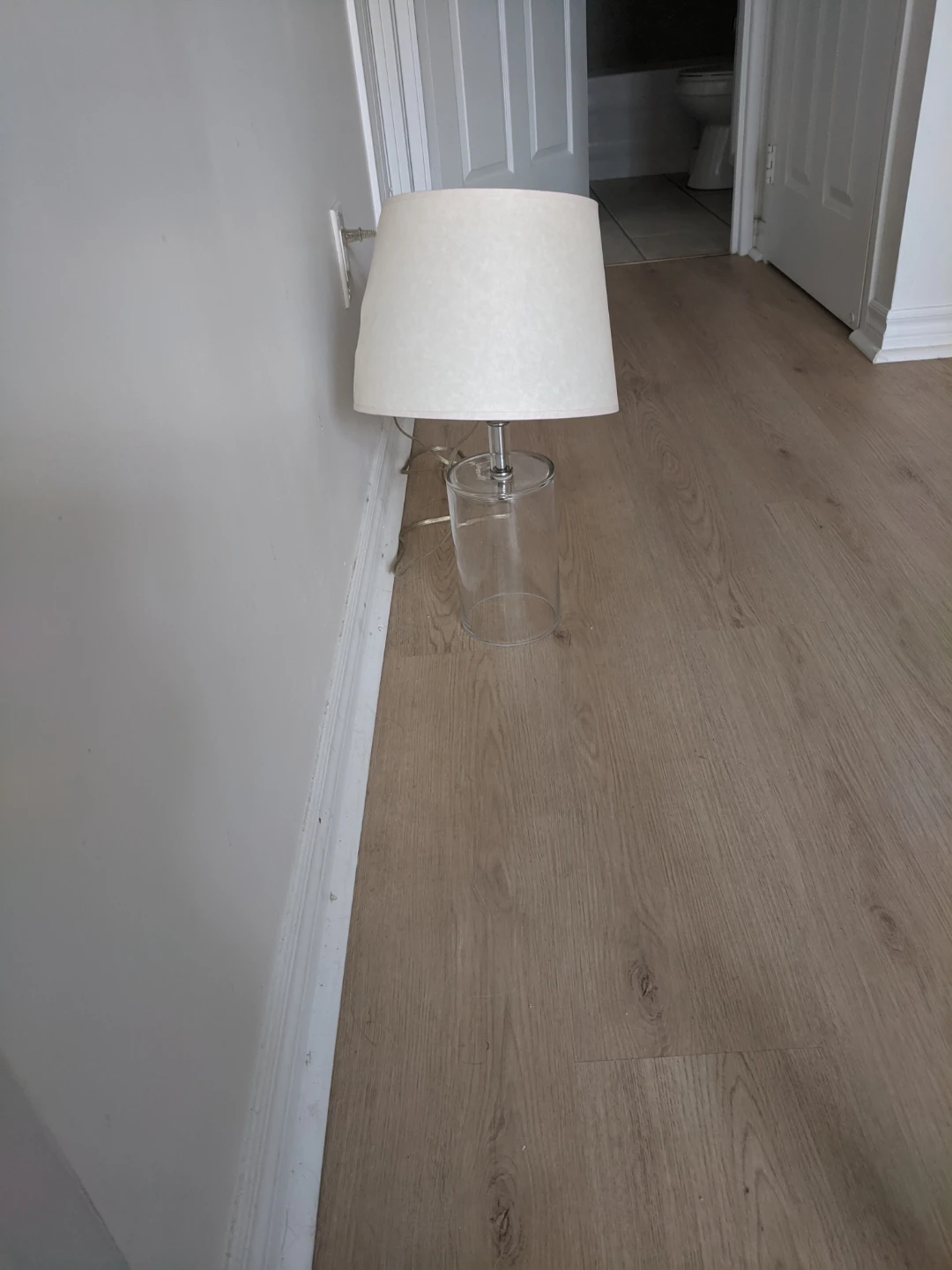 Modern Tilted neck  Lamp with Glass Base - photo 4