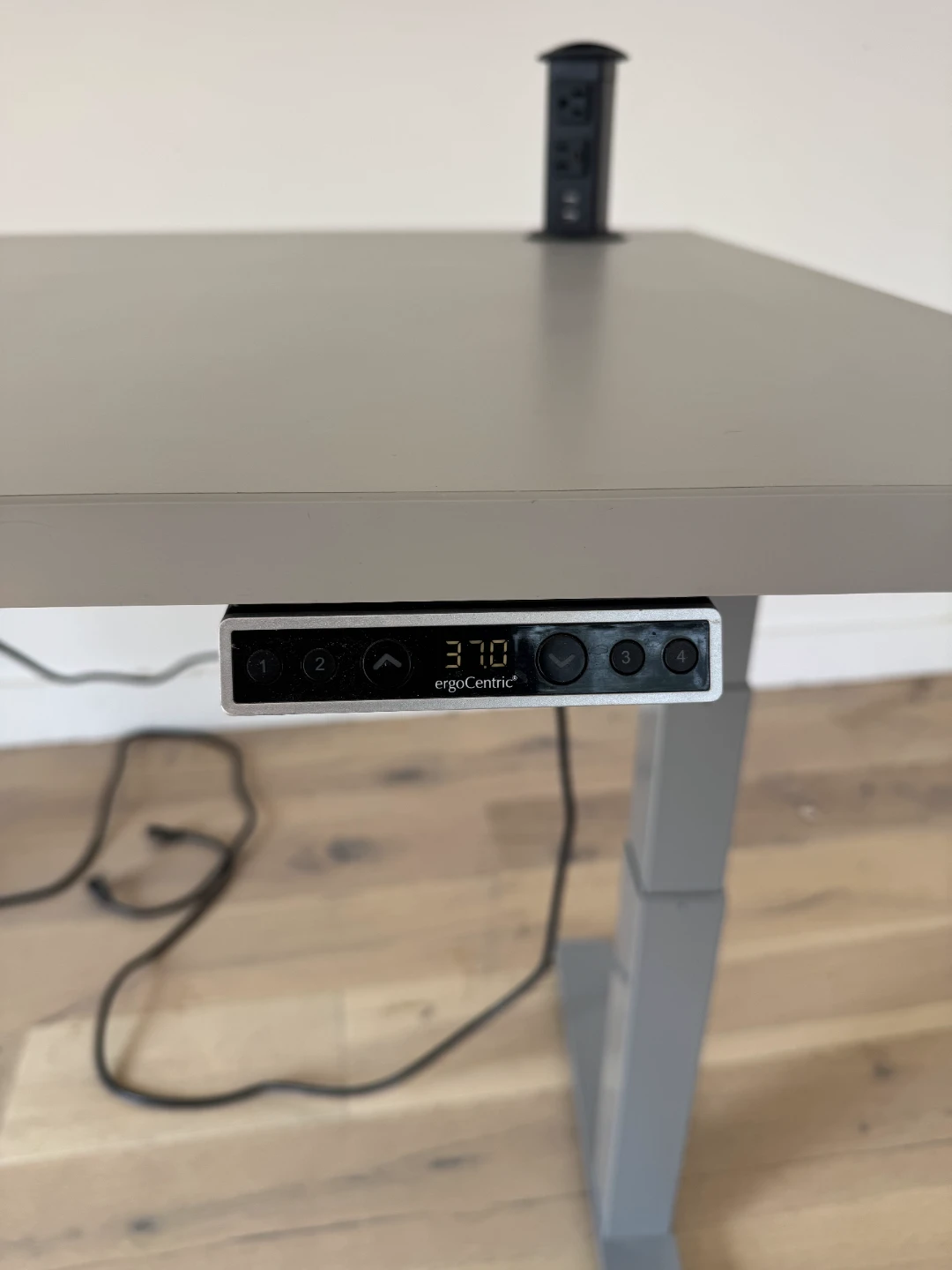ErgoCentric Electric Standing Desk - 60" x 30", Grey - photo 2