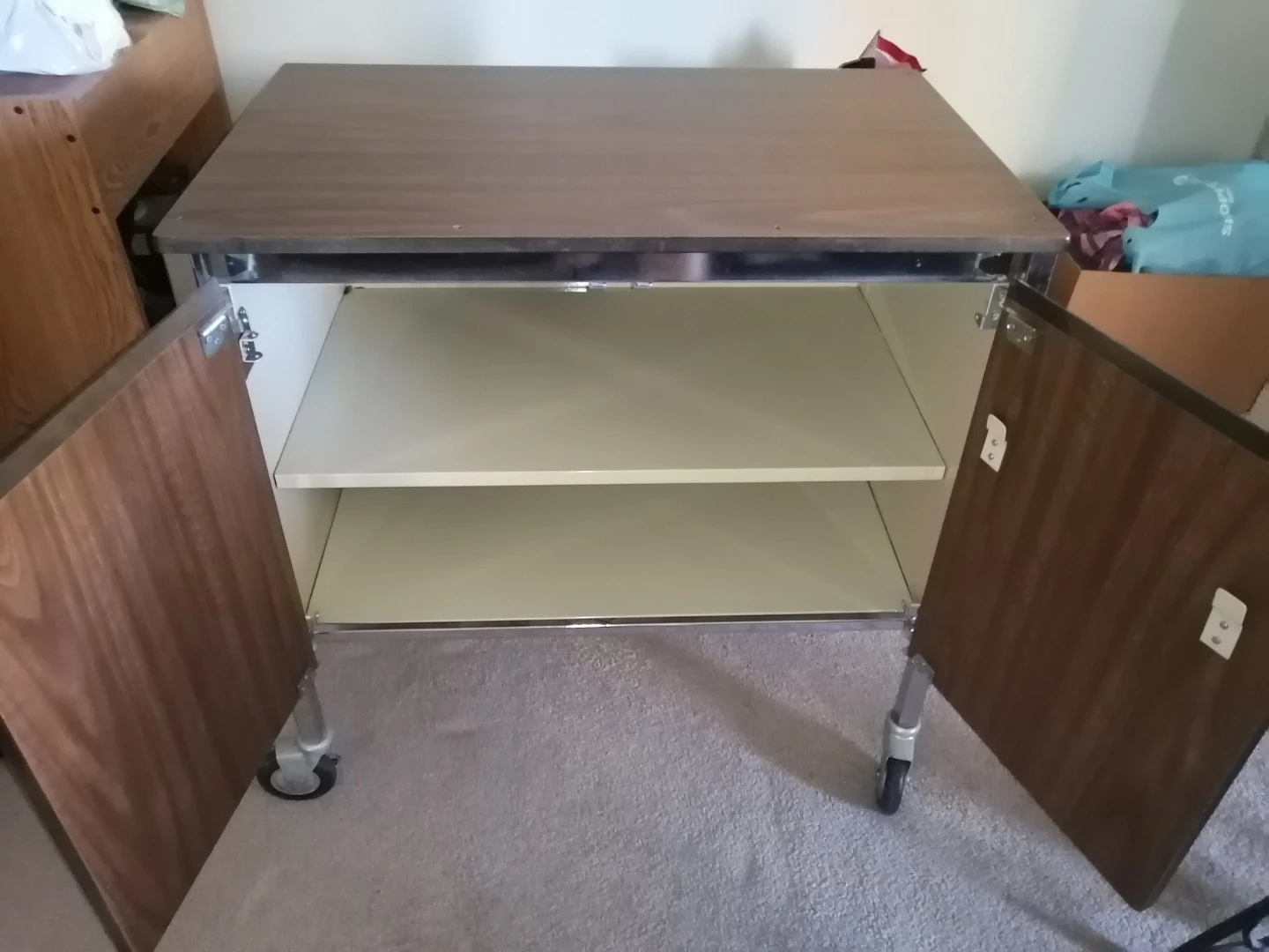 Rolling Storage Cabinet with Doors - photo 4