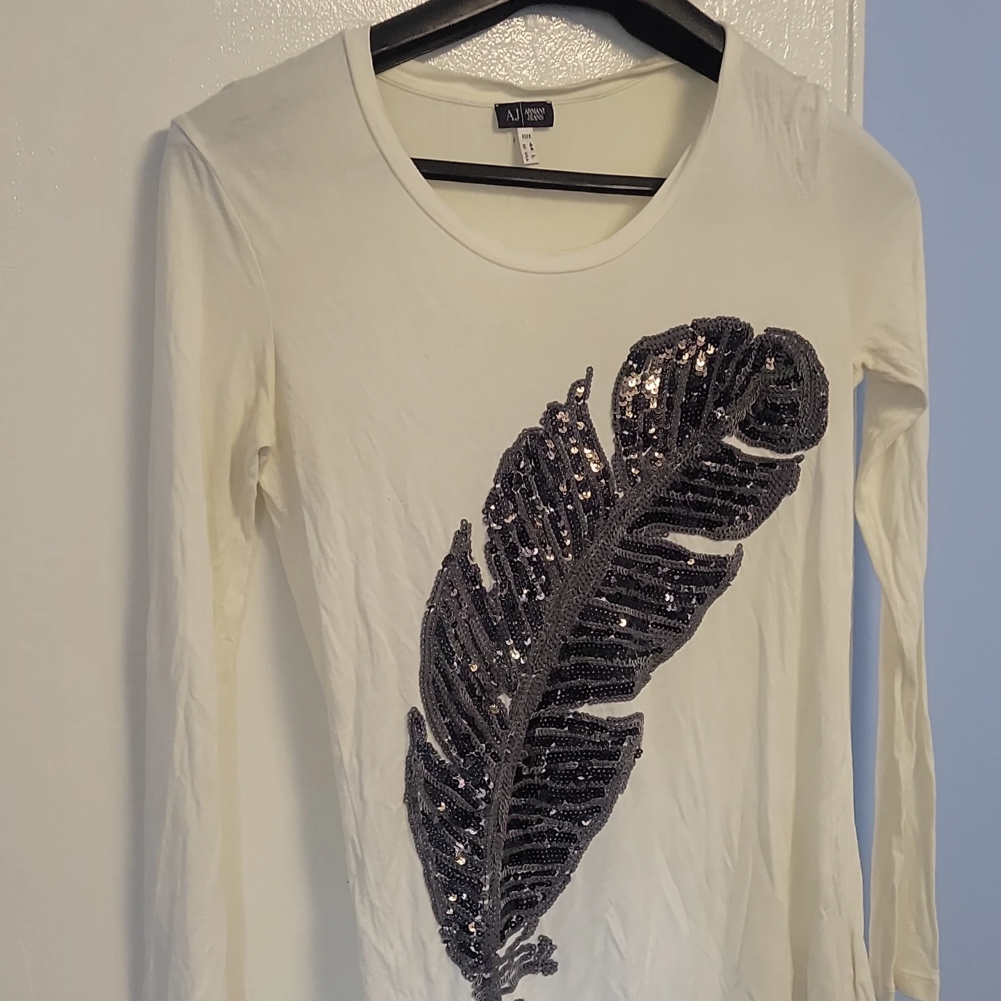 AJ Armani Jeans eather Shirt Women L - photo 3