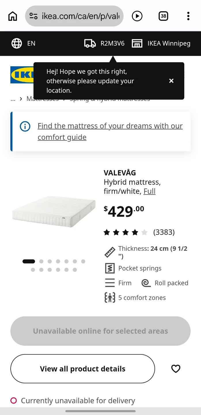 Bed & Mattress Double/Full Size - photo 3