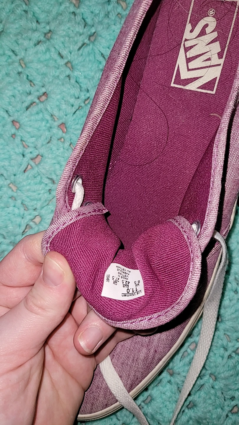 Vans Low Top Sneakers Pink Women's Size 7.5 - photo 2