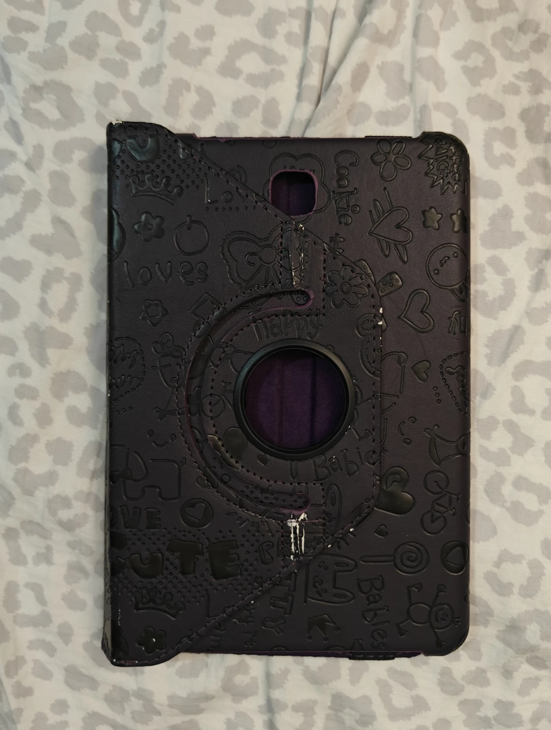 Purple Tablet Case with Swivel Stand 🧡 - photo 3