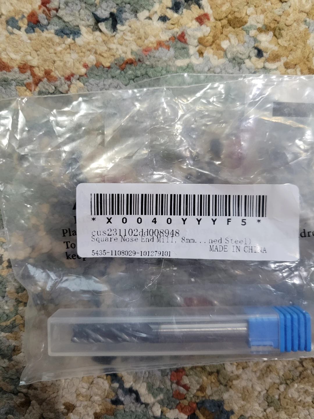 8mm Square Nose End Mill - Solid Carbide (Brand New)