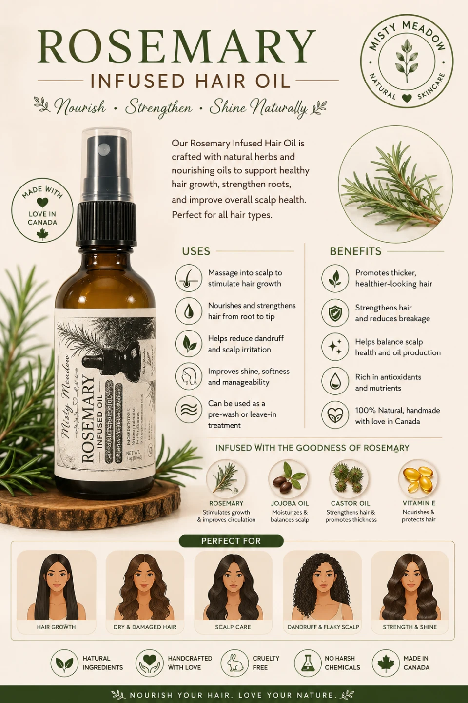 Rosemary  Hair Growth Oil
