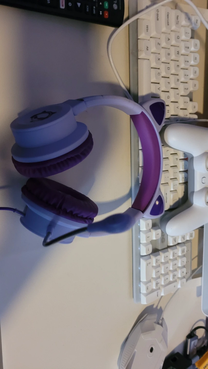 Purple Cat Ear Headphones