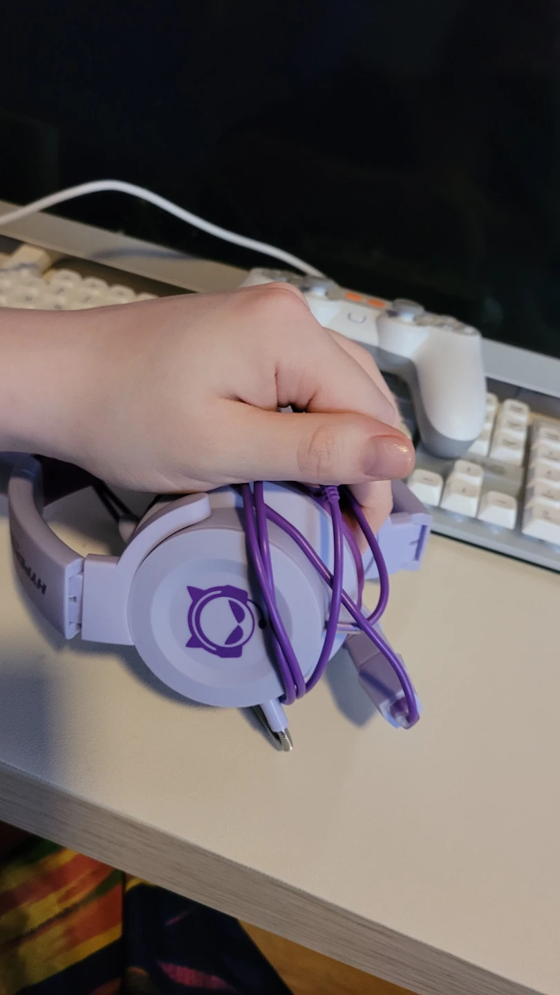 Purple Cat Ear Headphones - photo 2