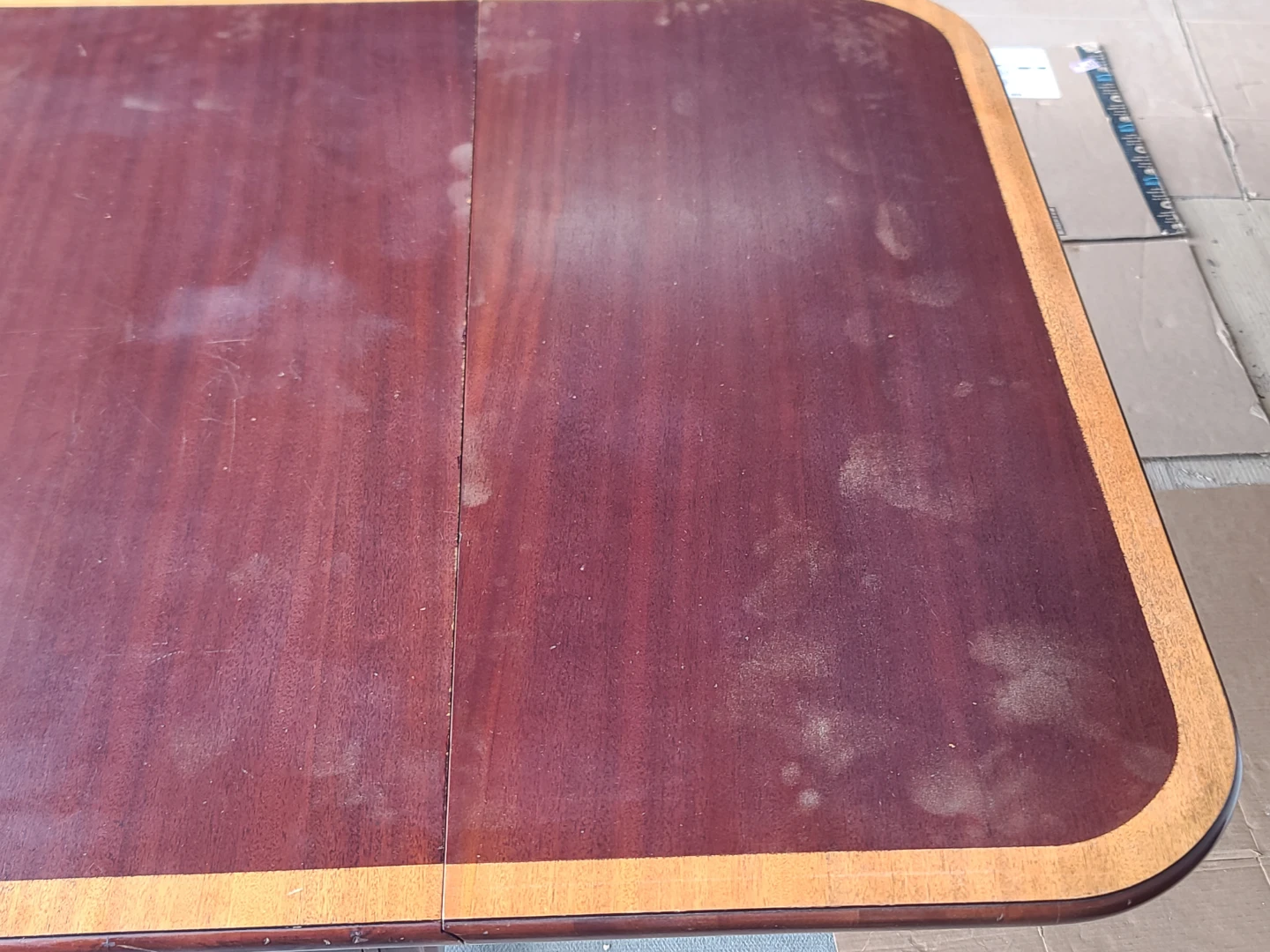 Solid Wood Drop-Leaf Dining Table- Classic Mahogany Finish - photo 5