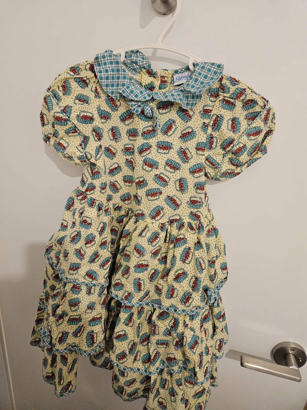 Souris Mini dress with strawberry  pattern
