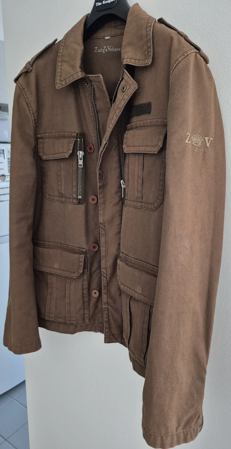 Zadig & Voltaire Brown kaki Utility Jacket - photo 4