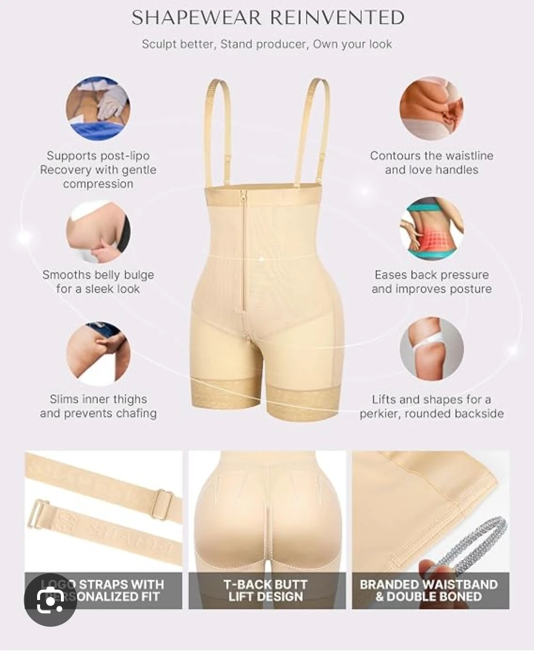 Shapewear Body Shaper Bodysuit - photo 2