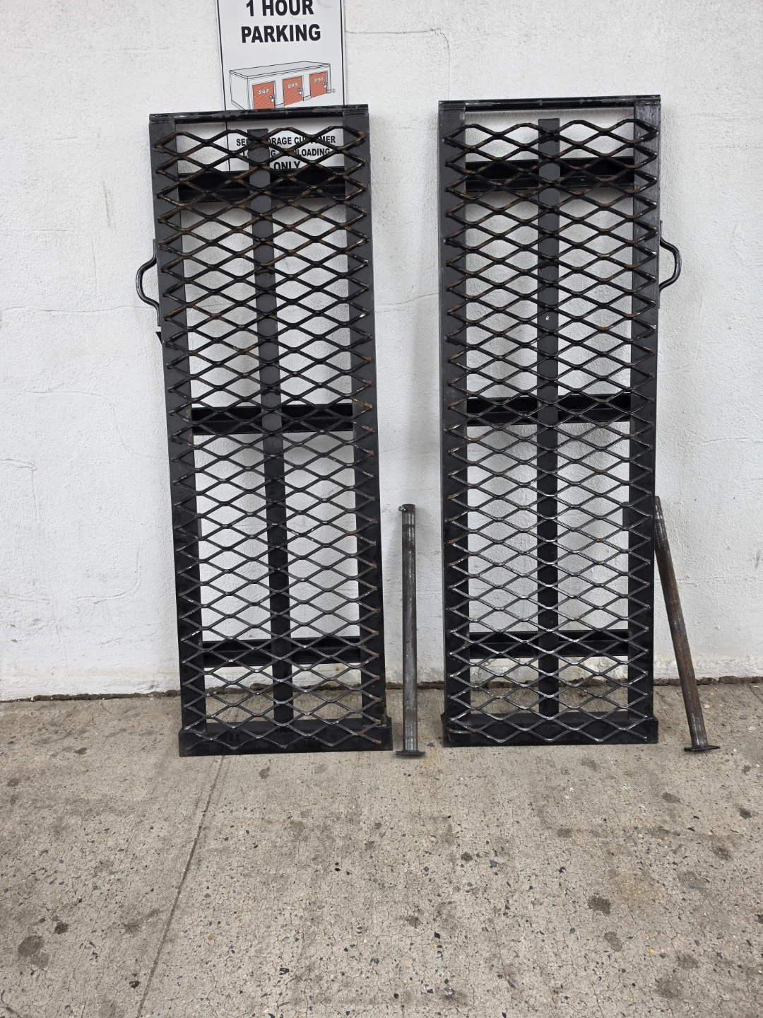 Pair of Black Metal Loading Ramps - photo 2