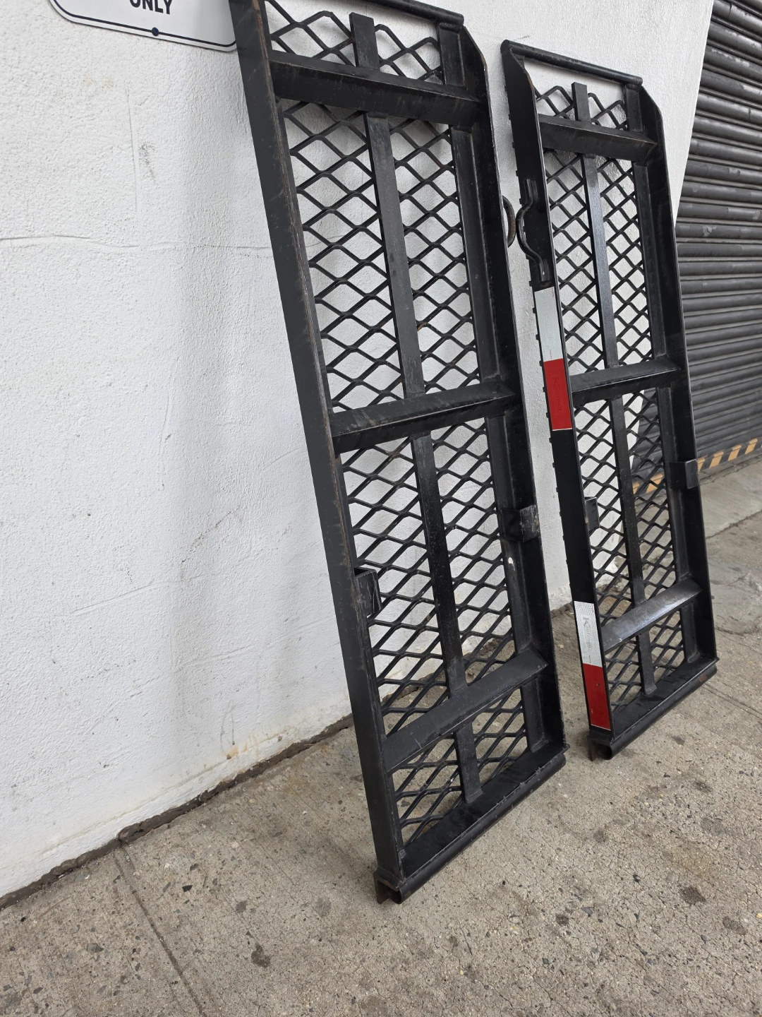 Pair of Black Metal Loading Ramps - photo 3