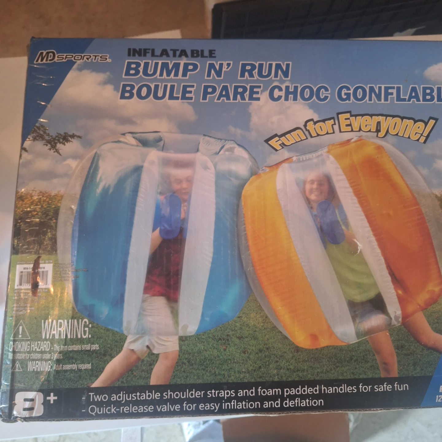MD Sports Inflatable Bump N' Run Bumper Balls (2-Pack) - photo 2