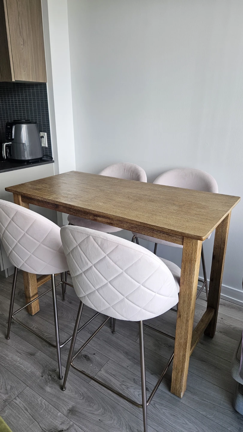 Wooden High-Top Table - photo 3