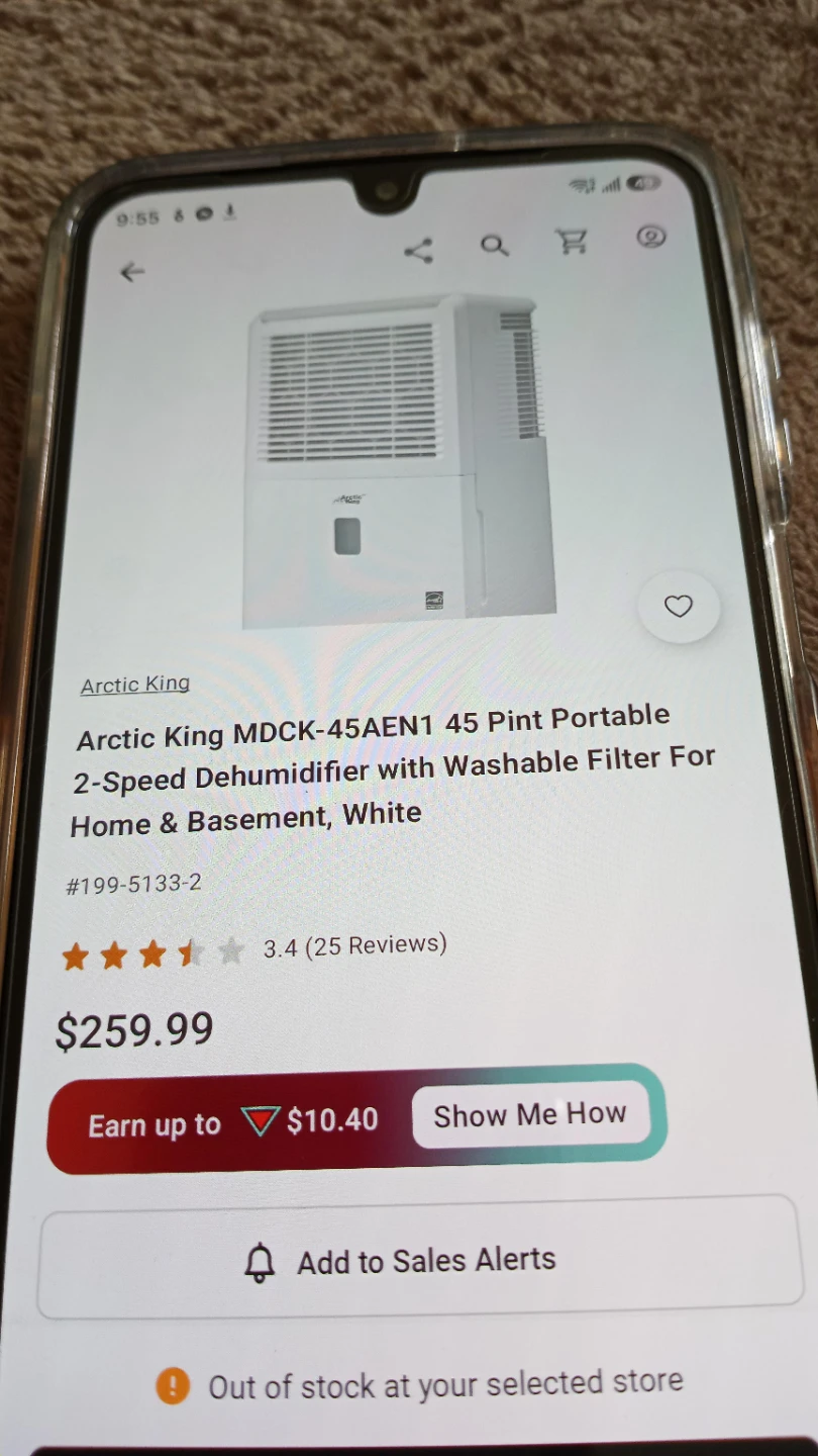 Arctic King 45 Pint Dehumidifier - photo 3