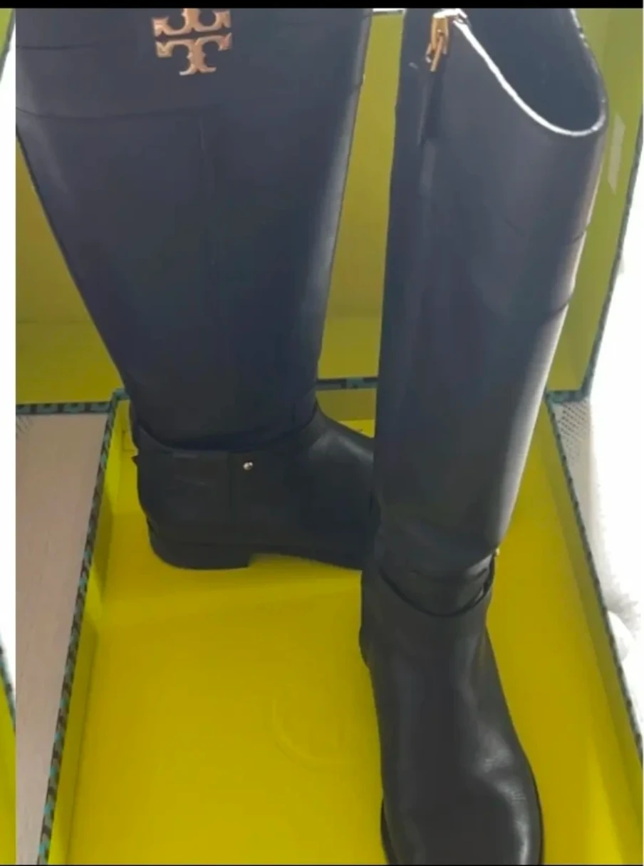 Tory Burch Black Leather Riding Boots - photo 3