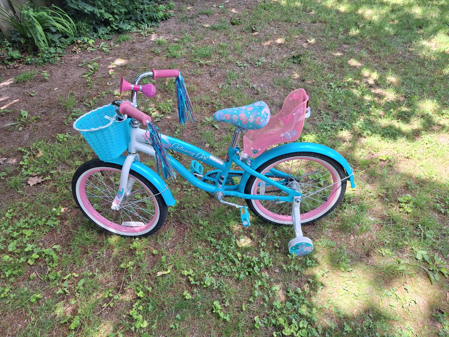 Kids Bicycle with Basket and Doll Seat