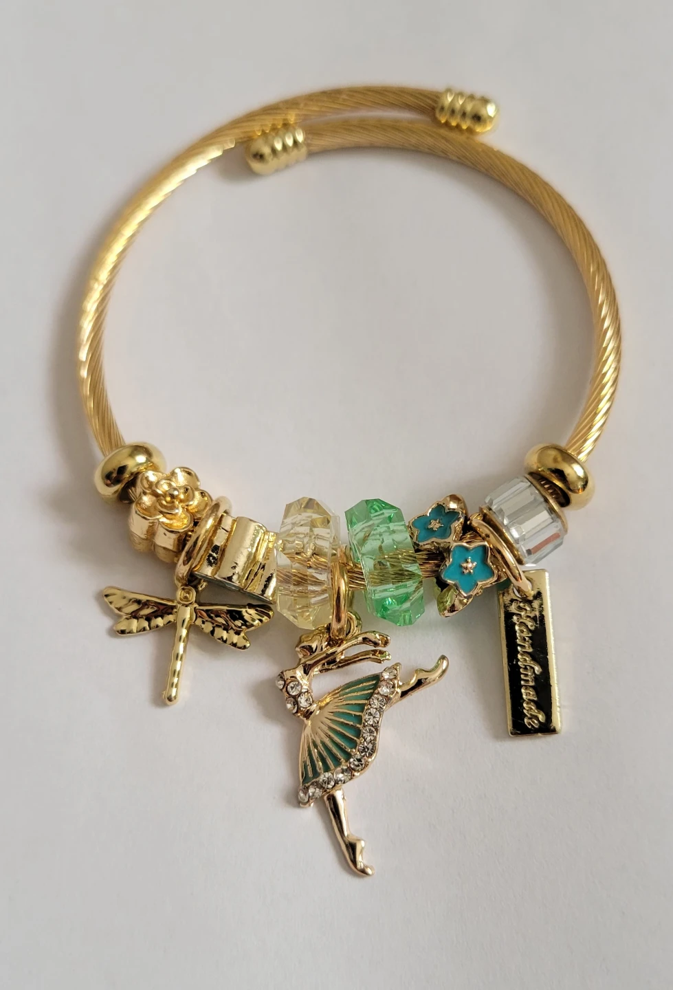 Gold Charm Bracelet with Ballerina - photo 2