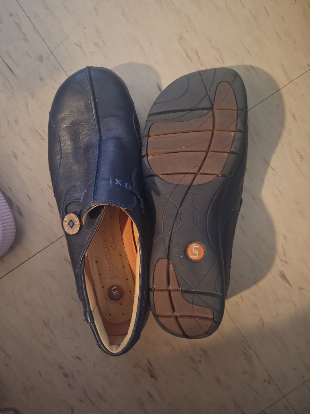 Clarks Unstructured Leather Shoes size 8 - photo 4