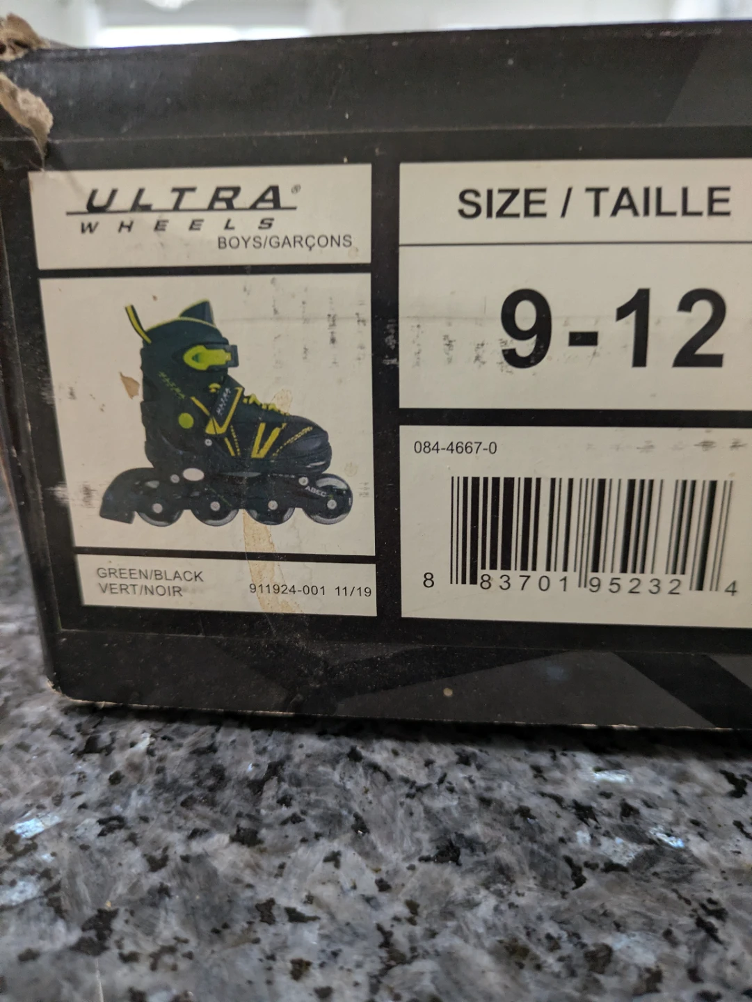 Ultra Wheels Inline Skates Boys Size 9-12