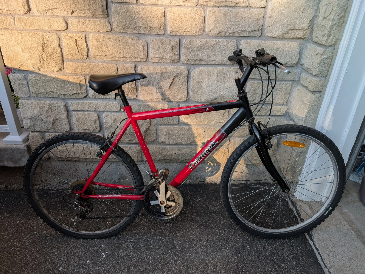 Red Triumph Mountain Adult Bike for sale