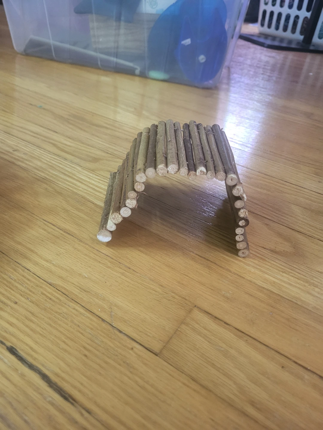 2 Wooden Hamster Bridges
