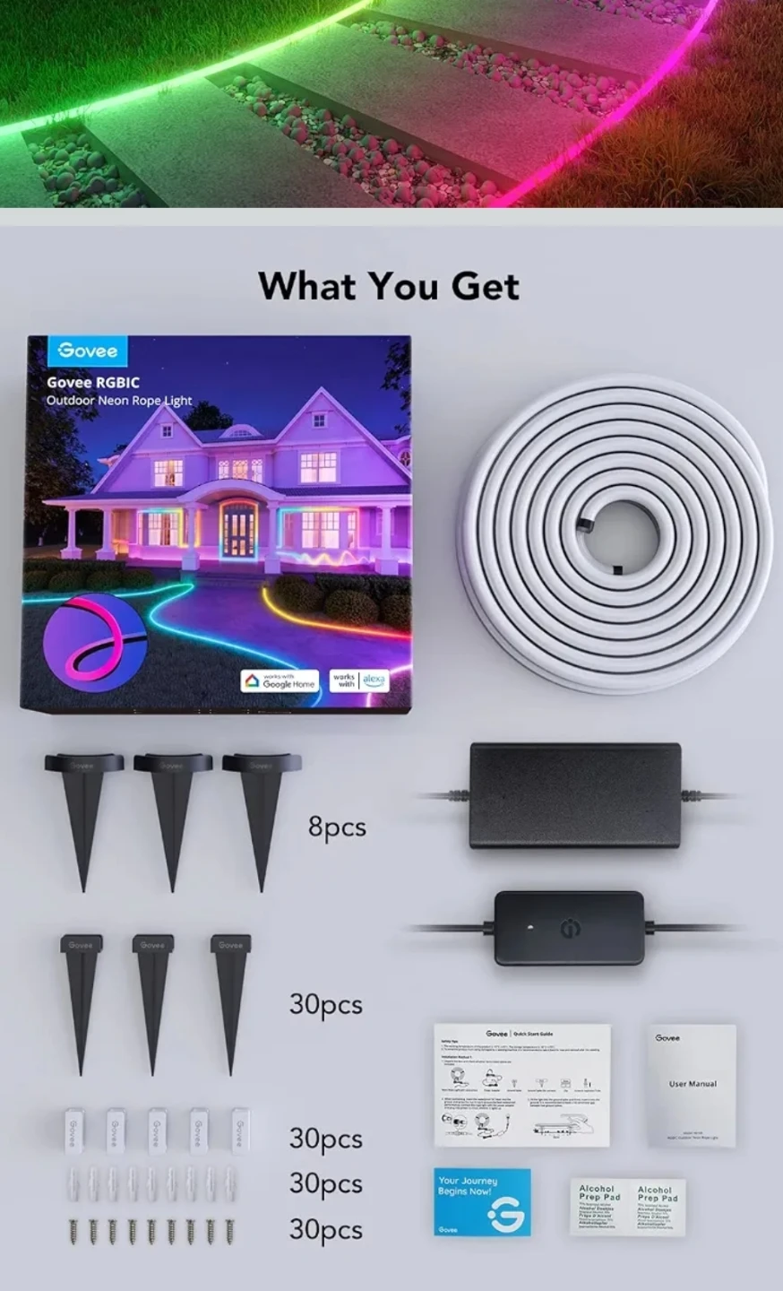 Govee RGBIC Outdoor Neon Rope Light