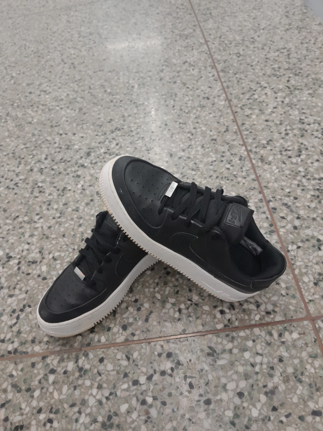 Nike Air Force 1 Sage XX "Triple Black Sneakers Women's Size 10 - photo 3