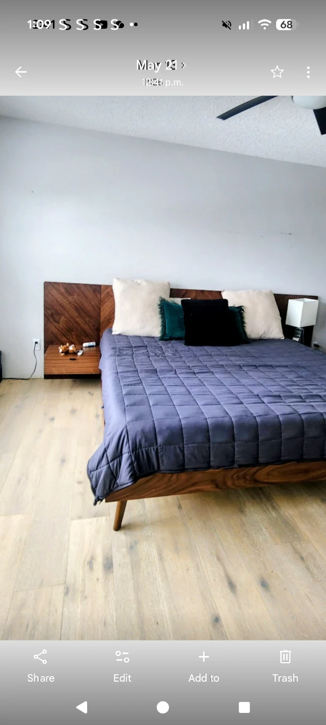 Structube Walnut Bed Frame - photo 3