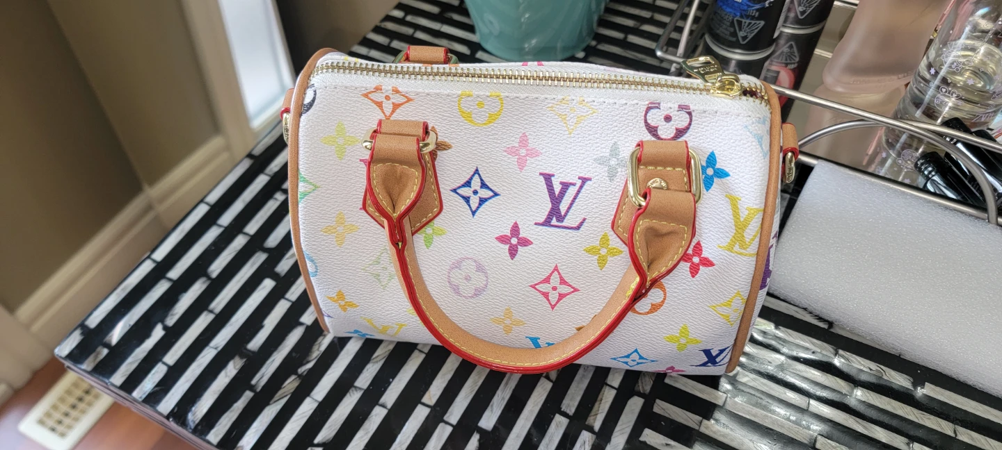 Louis Vuitton Speedy Nano Bag - White Multicolore