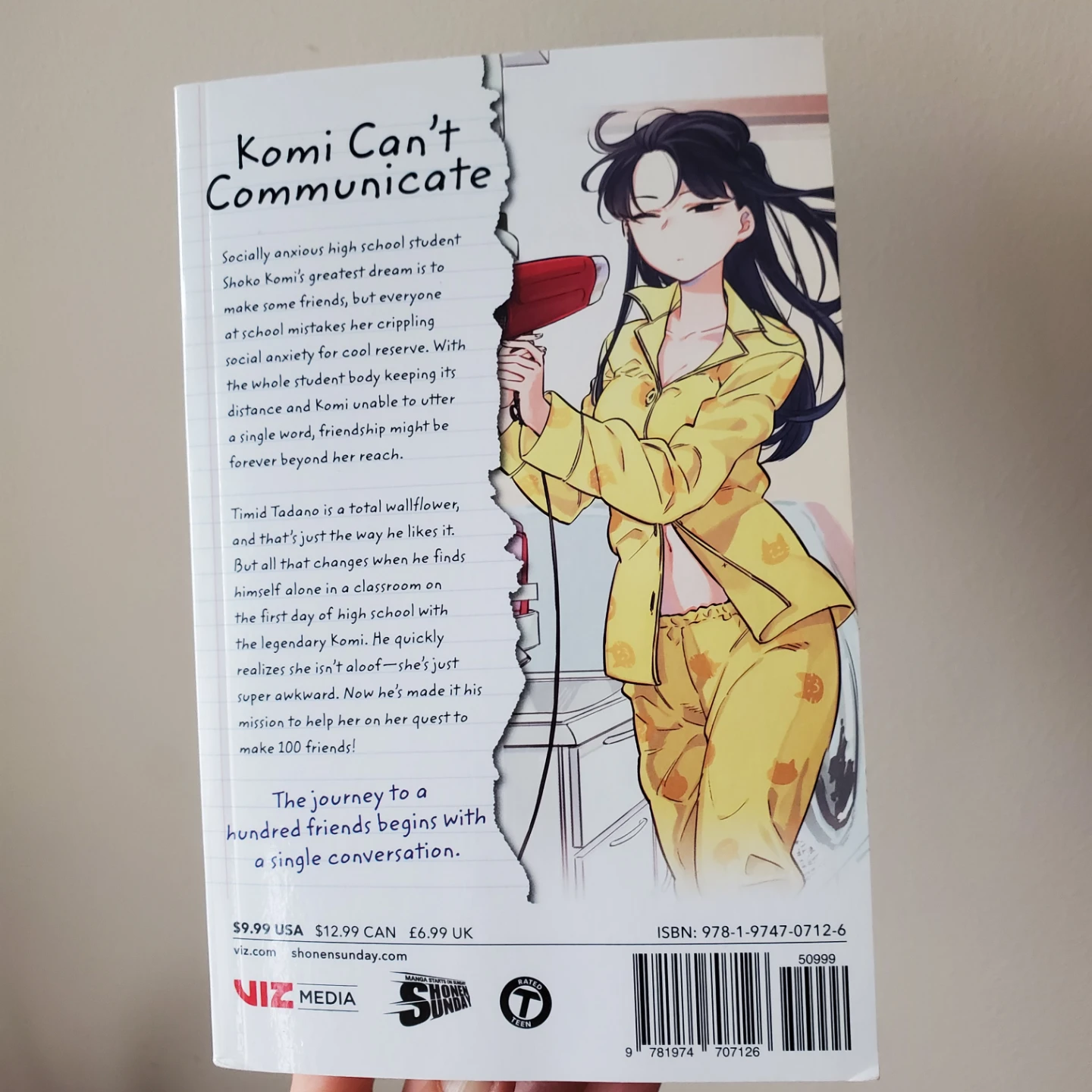 Komi Can't Communicate Volume 1 Manga by Tomohito Oda - photo 2