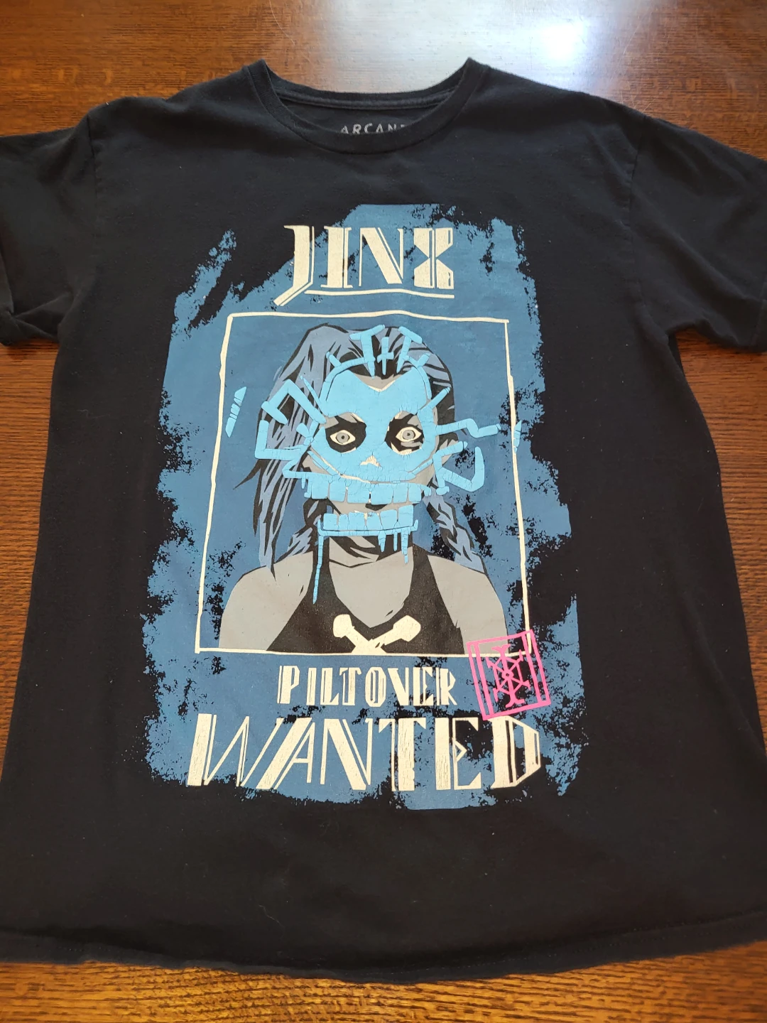 Arcane League of Legends Jinx Wanted T-Shirt