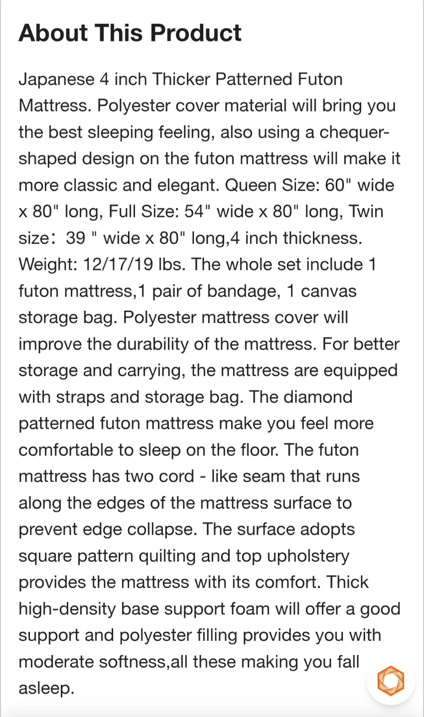 Queen, Japanese Floor Mattress - photo 5