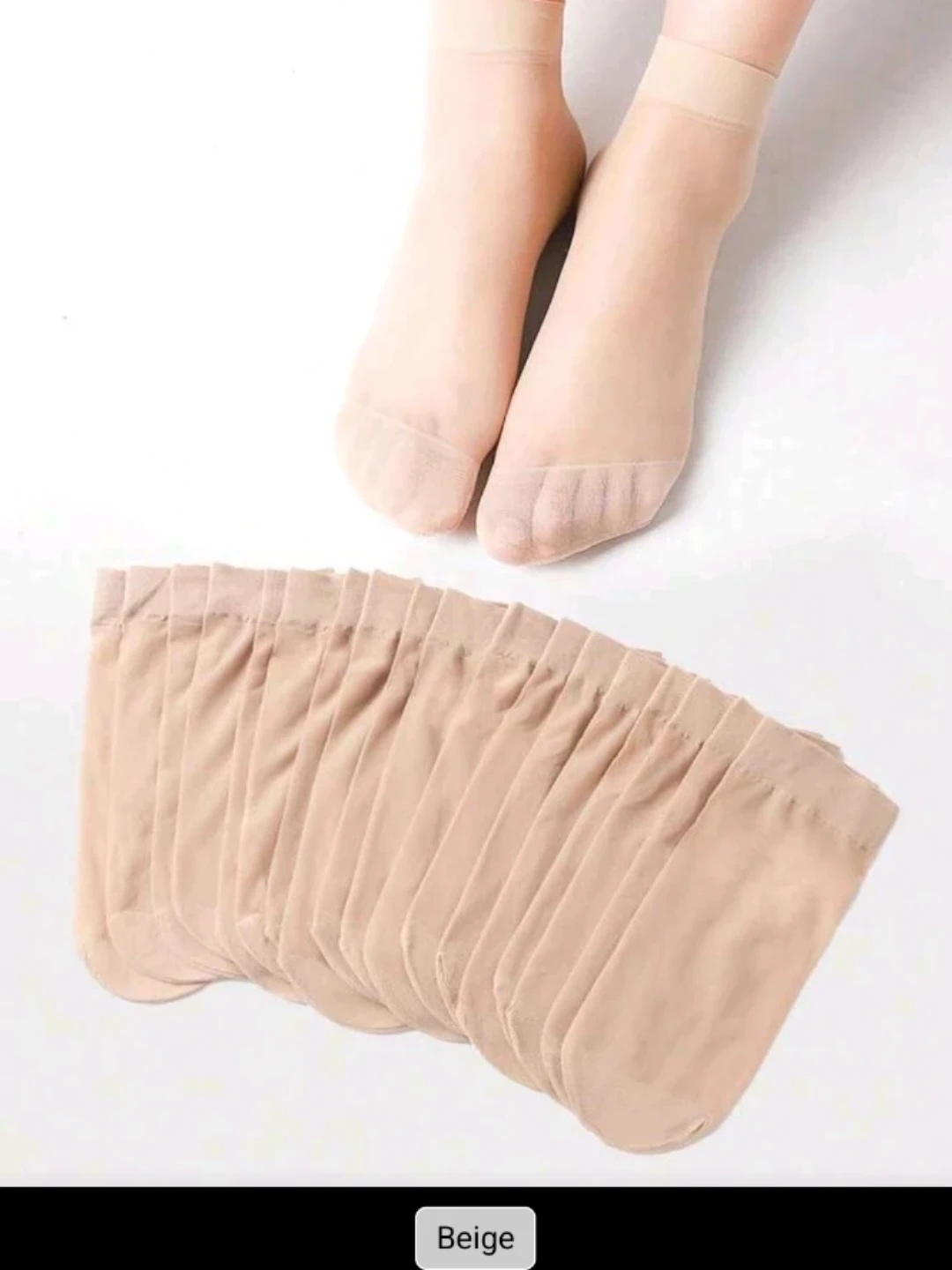 BN Crystal Silk Ankle Socks (10 Pair Pack)