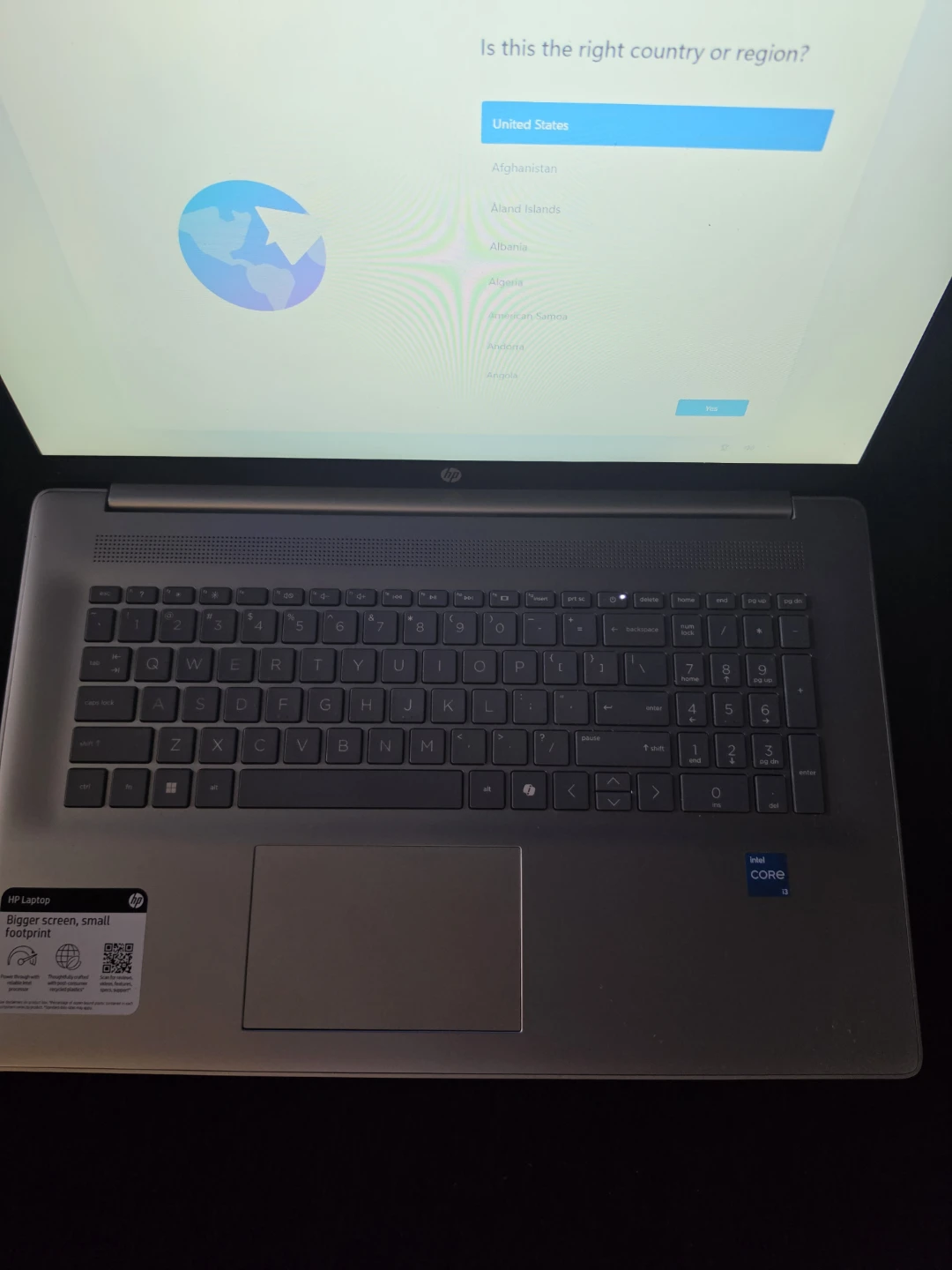 HP Laptop with Intel Core i5 Processor