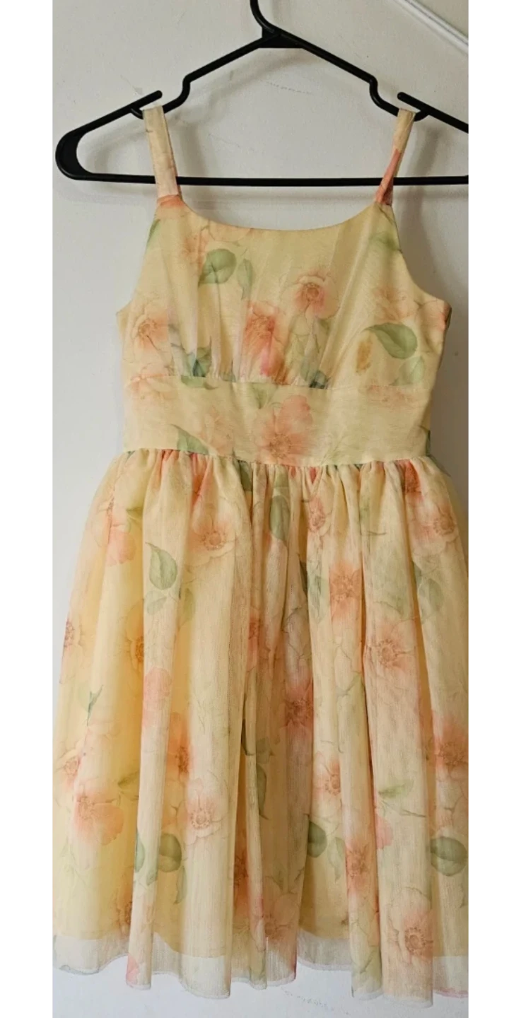 Yellow Floral Dress