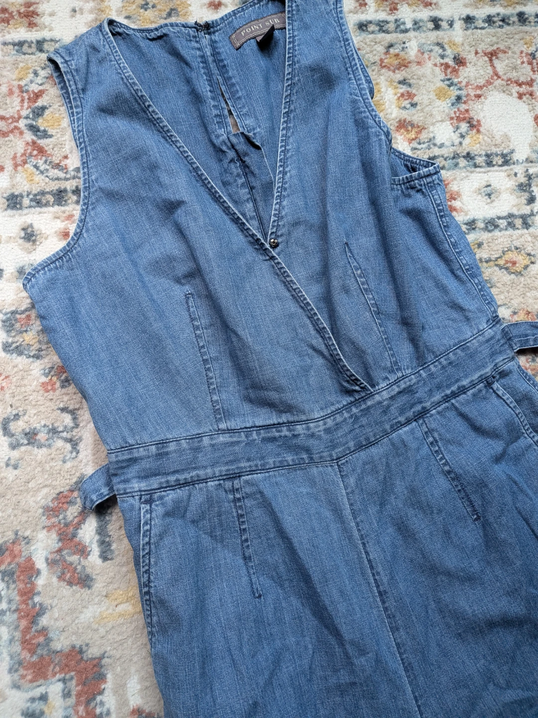 Point Sur Denim Jumpsuit Size S - photo 2