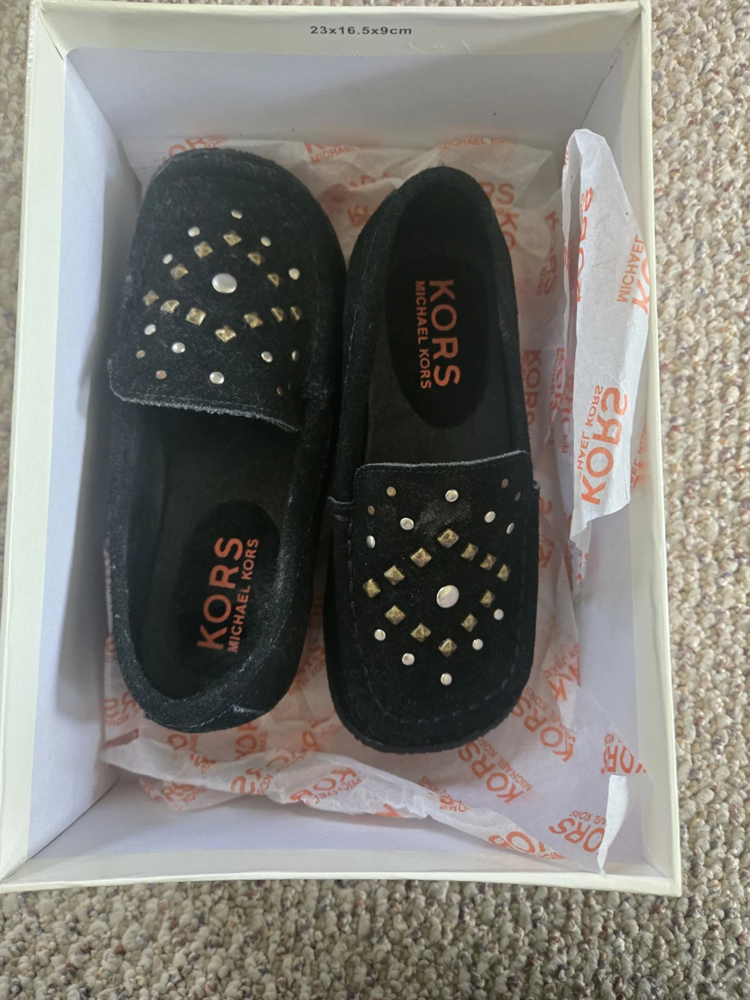 Michael Kors Black Miss Jem Moccasins Size 11