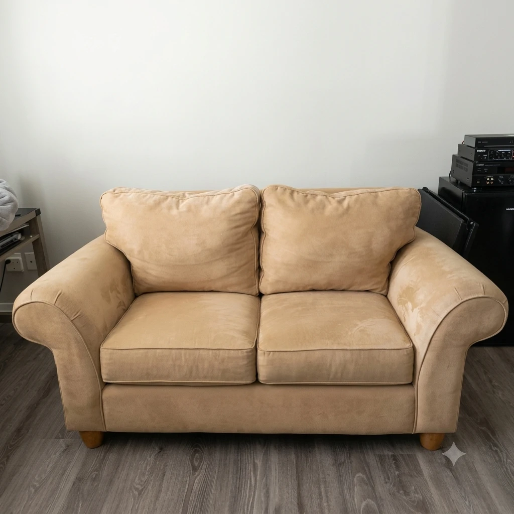 Comfy Tan 2-Seater Sofa