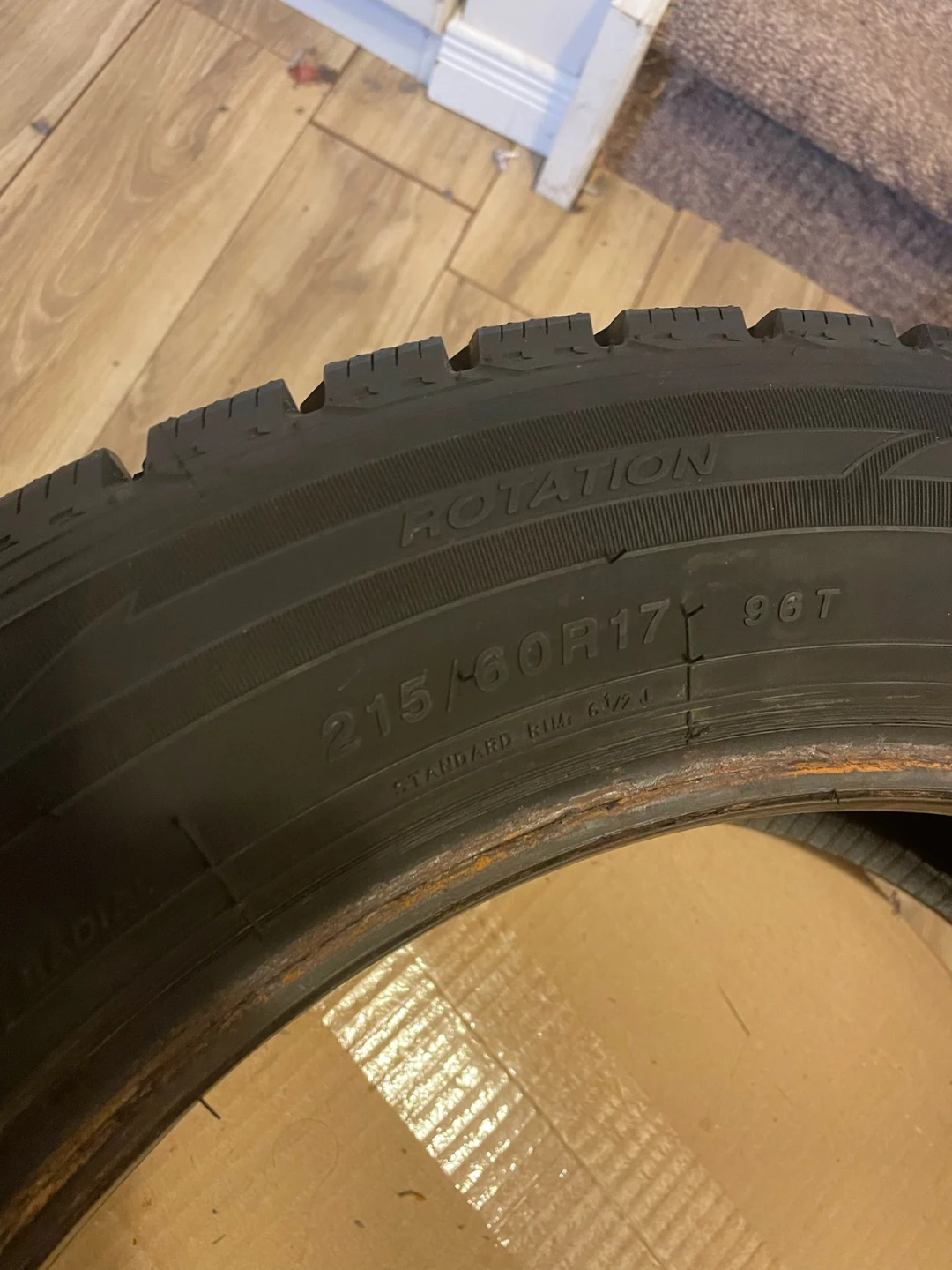 Winter tires 215/60R17 96T  no rim