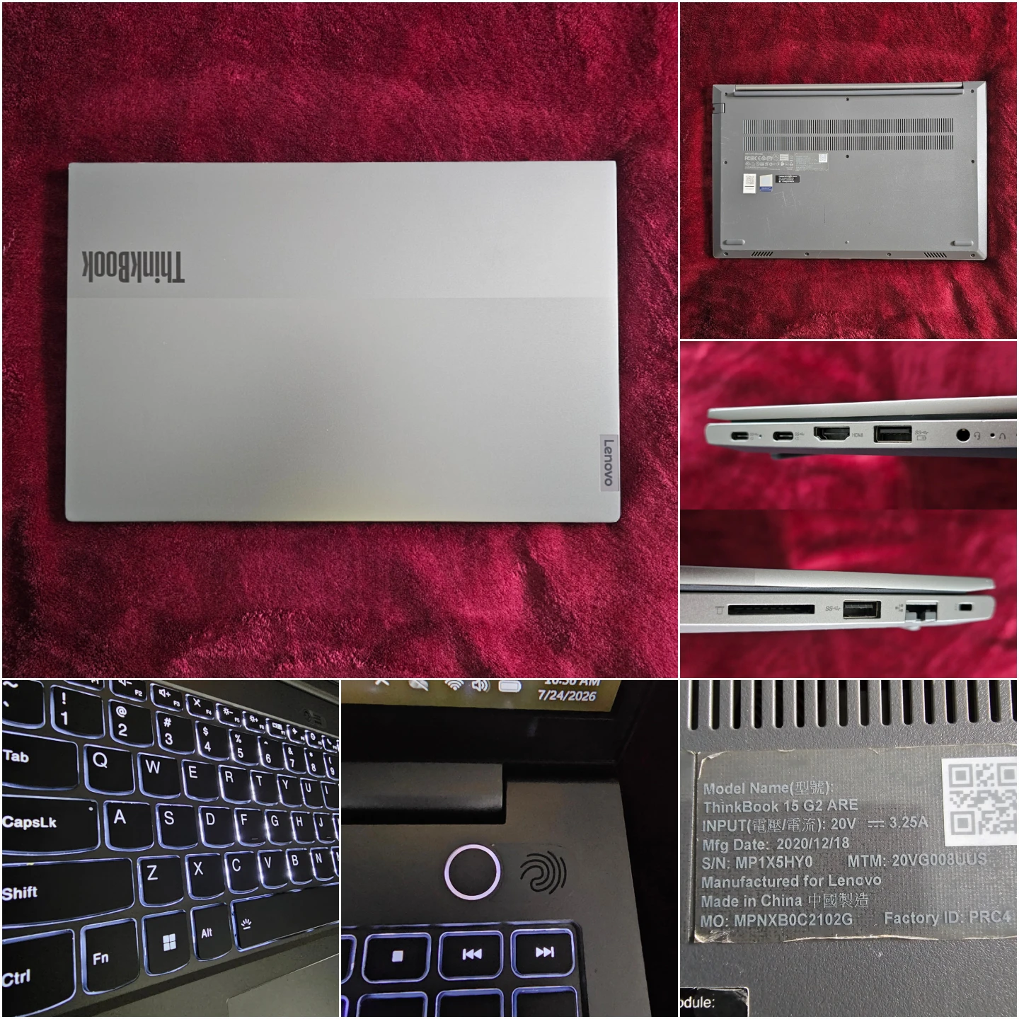 Windows 11 Pro, Lenovo ThinkBook G2 Laptop 16gb 256gb SSD - photo 2