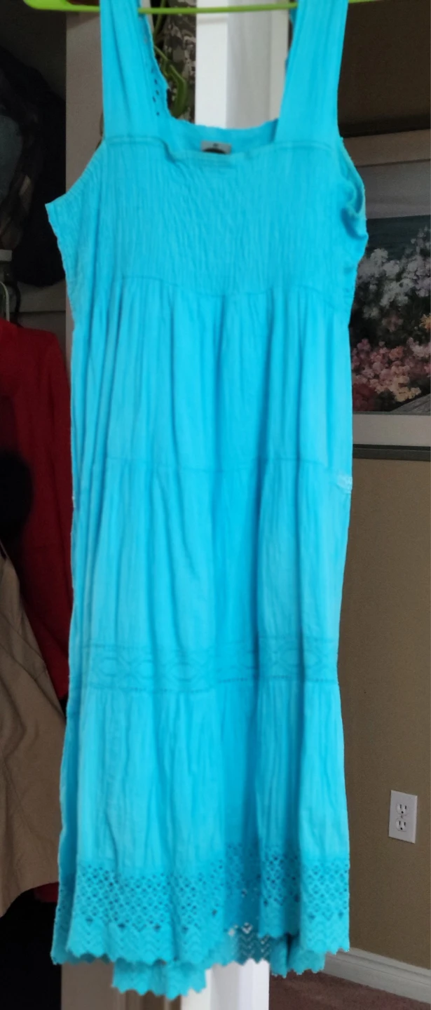 Blue tiered sundress - photo 2