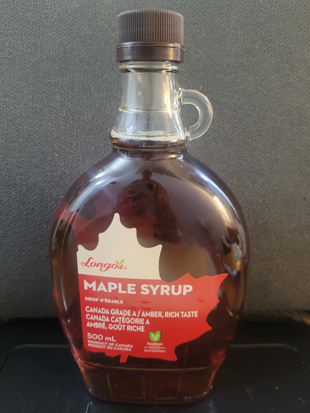 Longos Maple Syrup - Canada Grade A Amber, 500 mL