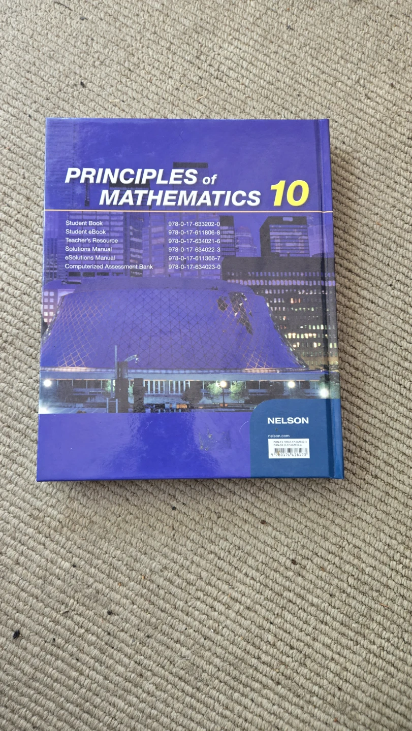 Principles of Mathematics 10 Textbook - photo 2