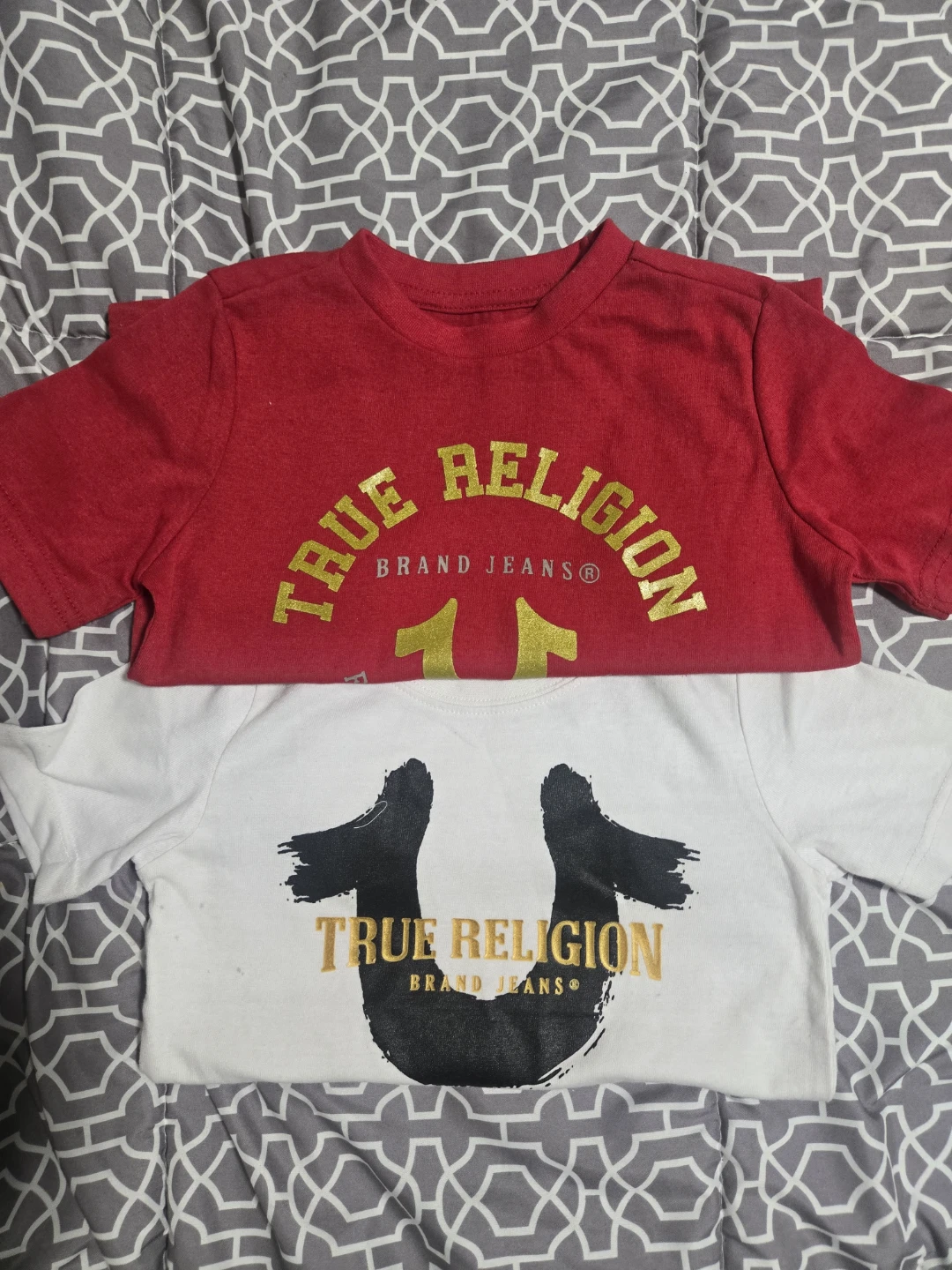 Brand New True Religion T-Shirts - Red and White